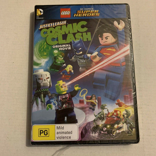 *New Sealed* LEGO - Justice League - Cosmic Clash (DVD, 2016) Region 4