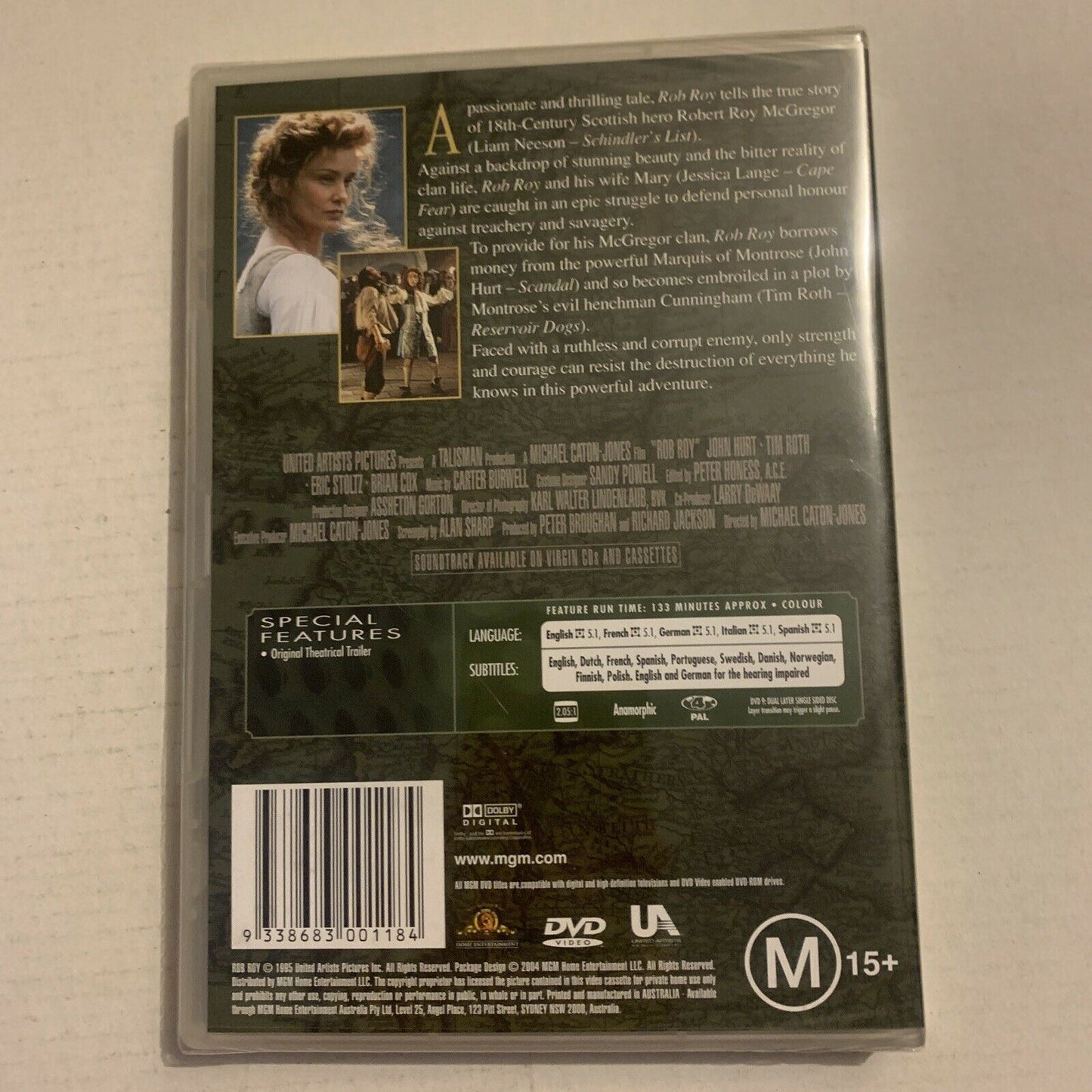 *New Sealed* Rob Roy (DVD, 1995) Liam Neeson, Jessica Lange. Region 4