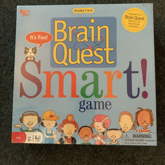 Brain Quest SMART! Game Grades 1 - 6 Educational Kids Card Game University Games