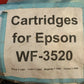 19x Ink Cartridge For Epson WF-3520 5x Cyan, 5x Yellow, 4x Black,  5x Magenta
