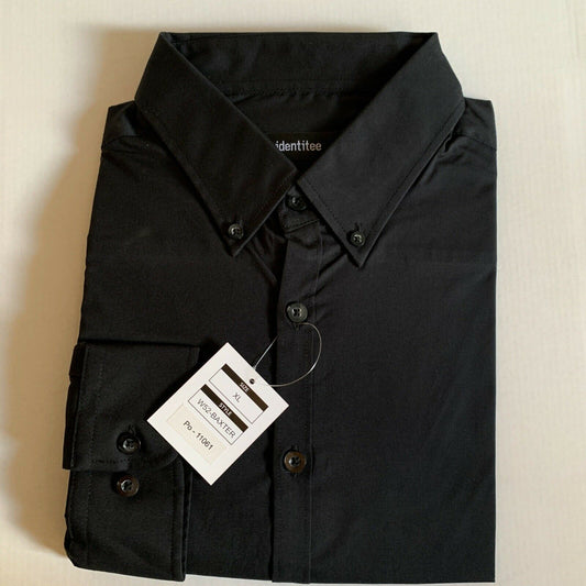 *New* Men's Casual Long Sleeve Shirt Size XL Style:W52 BLack