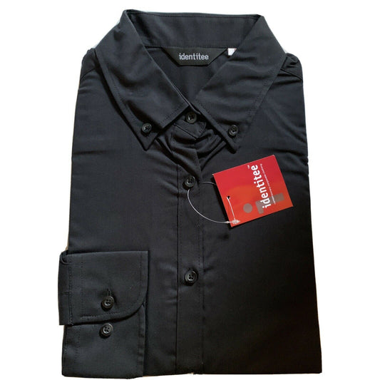 *New* Ladies Casual Long Sleeve Shirt Black Size: 8 Style: W53