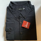 *New* Men's Casual Long Sleeve Shirt Black Size: 3XL Style: W52