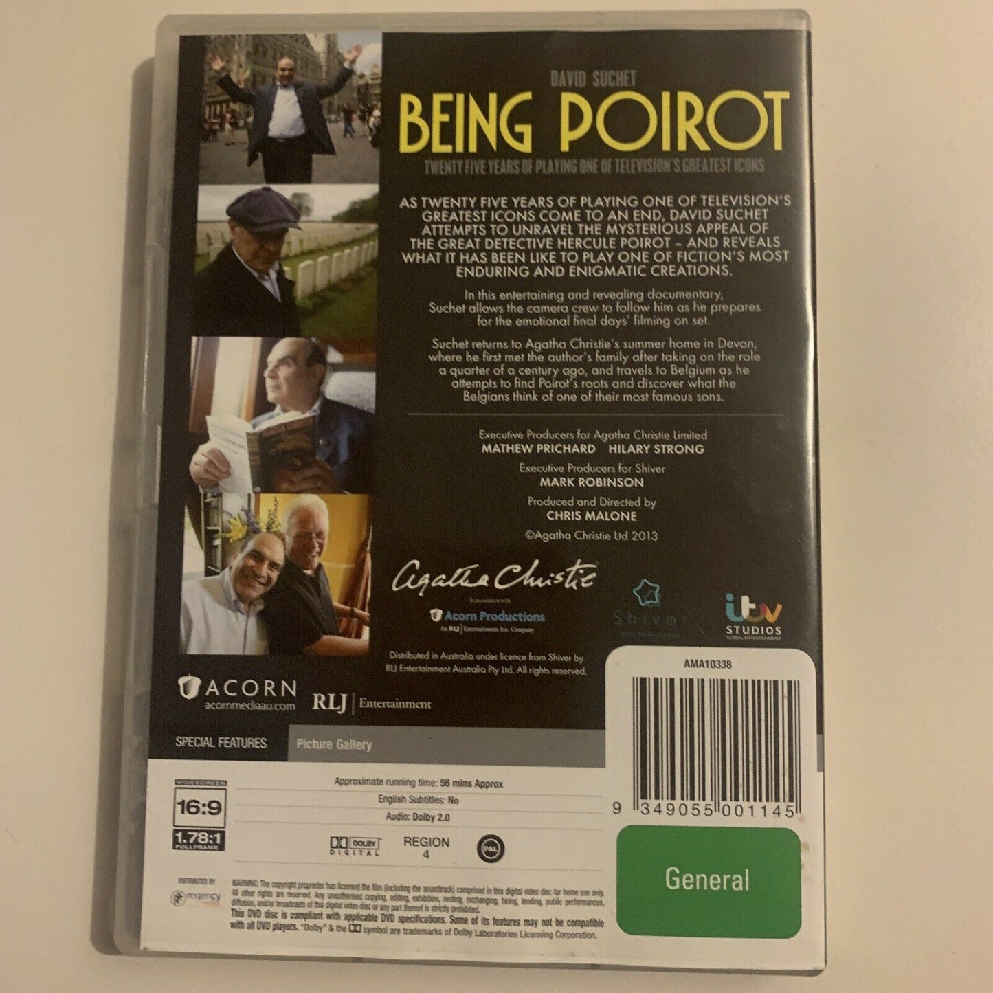 David Suchet: Being Poirot (DVD, 2013) Region 4