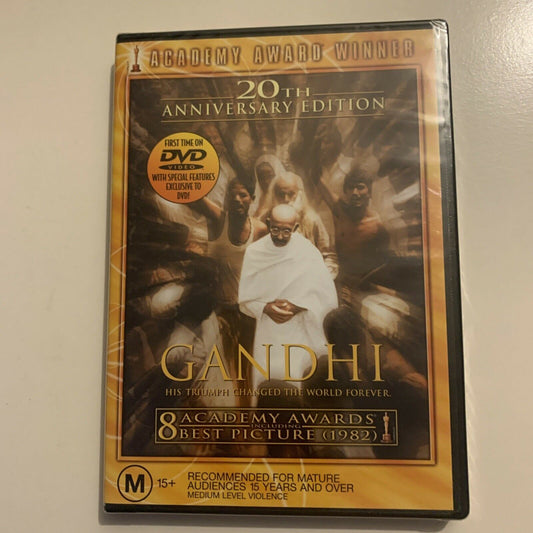 *New Sealed* Gandhi (DVD, 1982) Ben Kingsley, Martin Sheen. Region 4