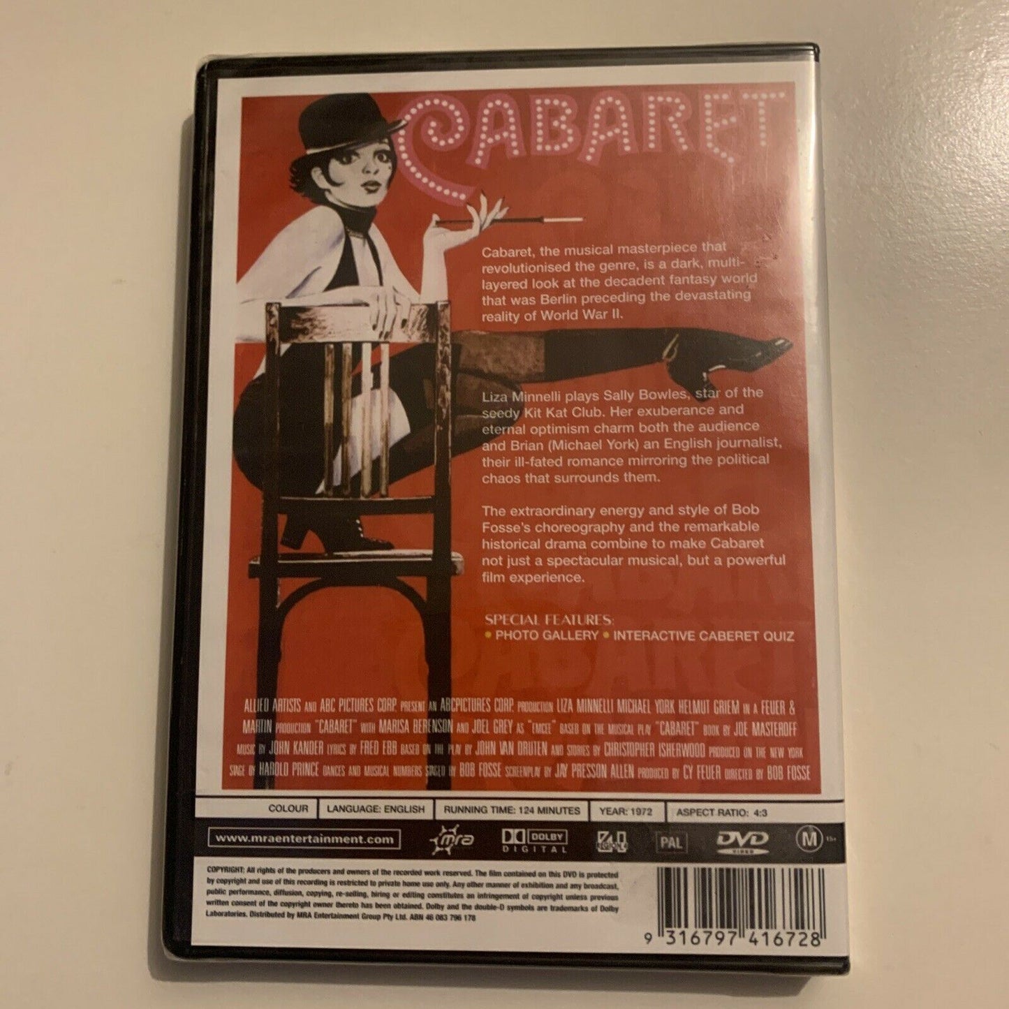 *New Sealed* Cabaret (DVD, 1972) Liza Minnelli, Joel Grey. Region 4
