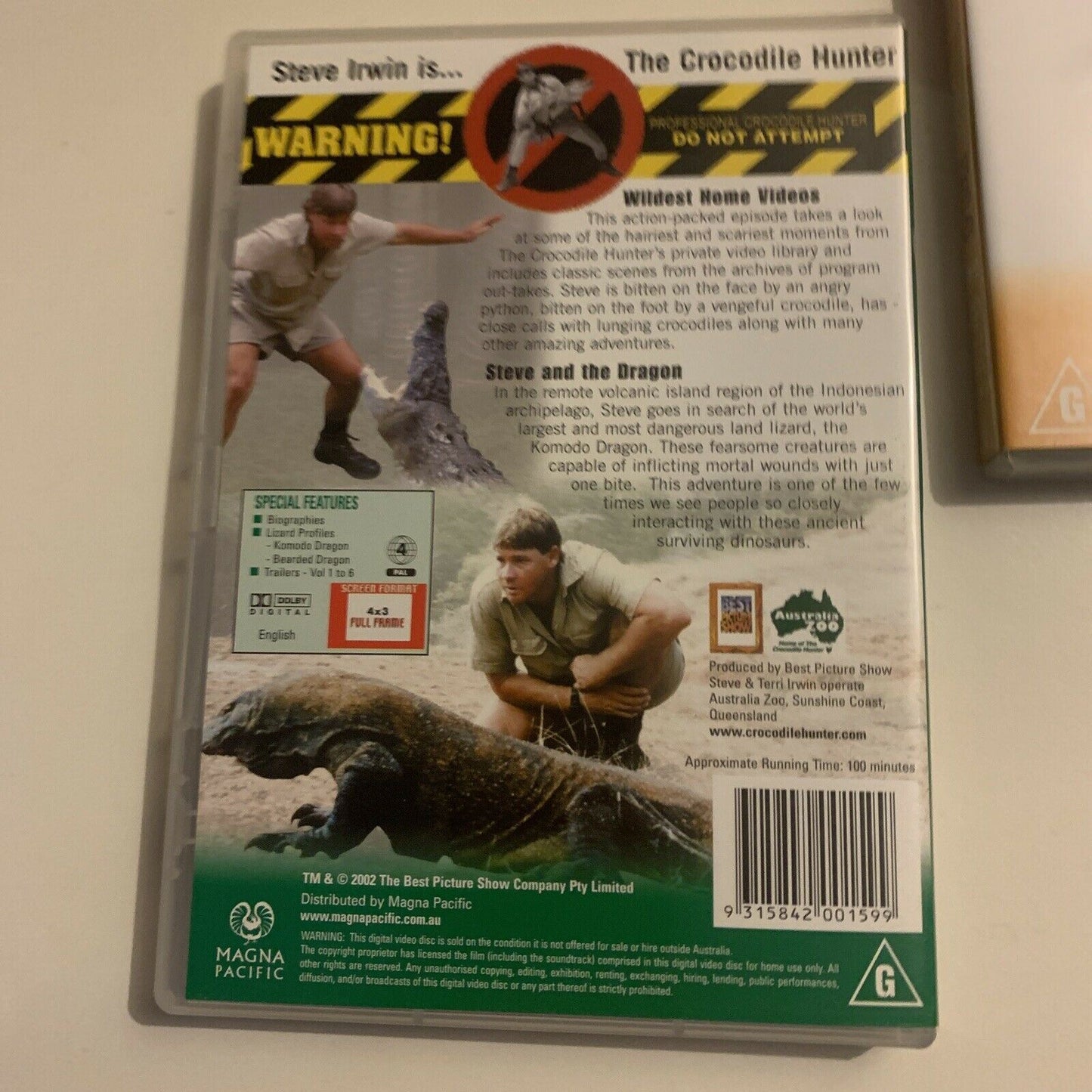 The Crocodile Hunter : Vol 1,2,3,4,5,6 (DVD, 2002, 6-Disc) Steve Irwin