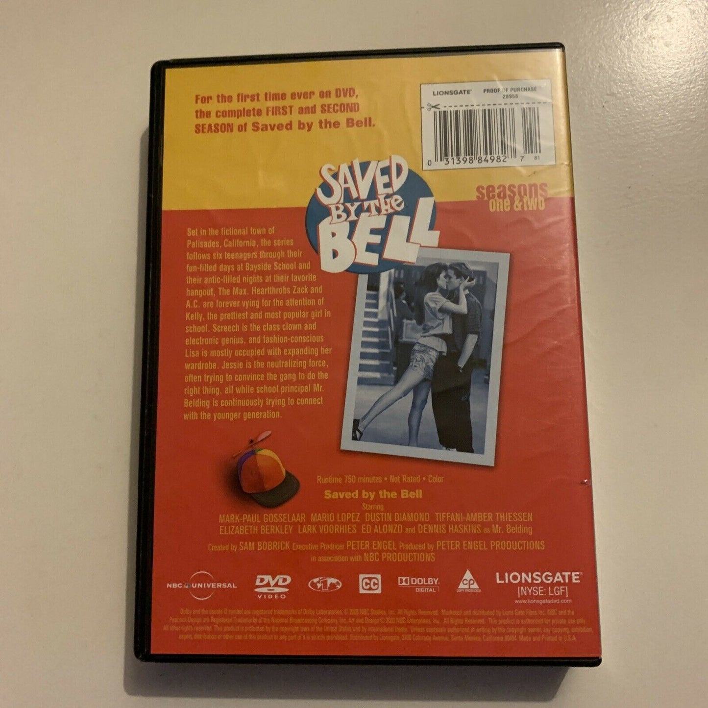 Saved By The Bell - Season 1,2,3,4 (DVD, 1993) Mark Paul Gosselaar Region 1