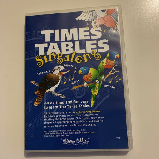 Times Tables Singalong by Gillian Miles (CD) Learn Multiplication Tables Easily