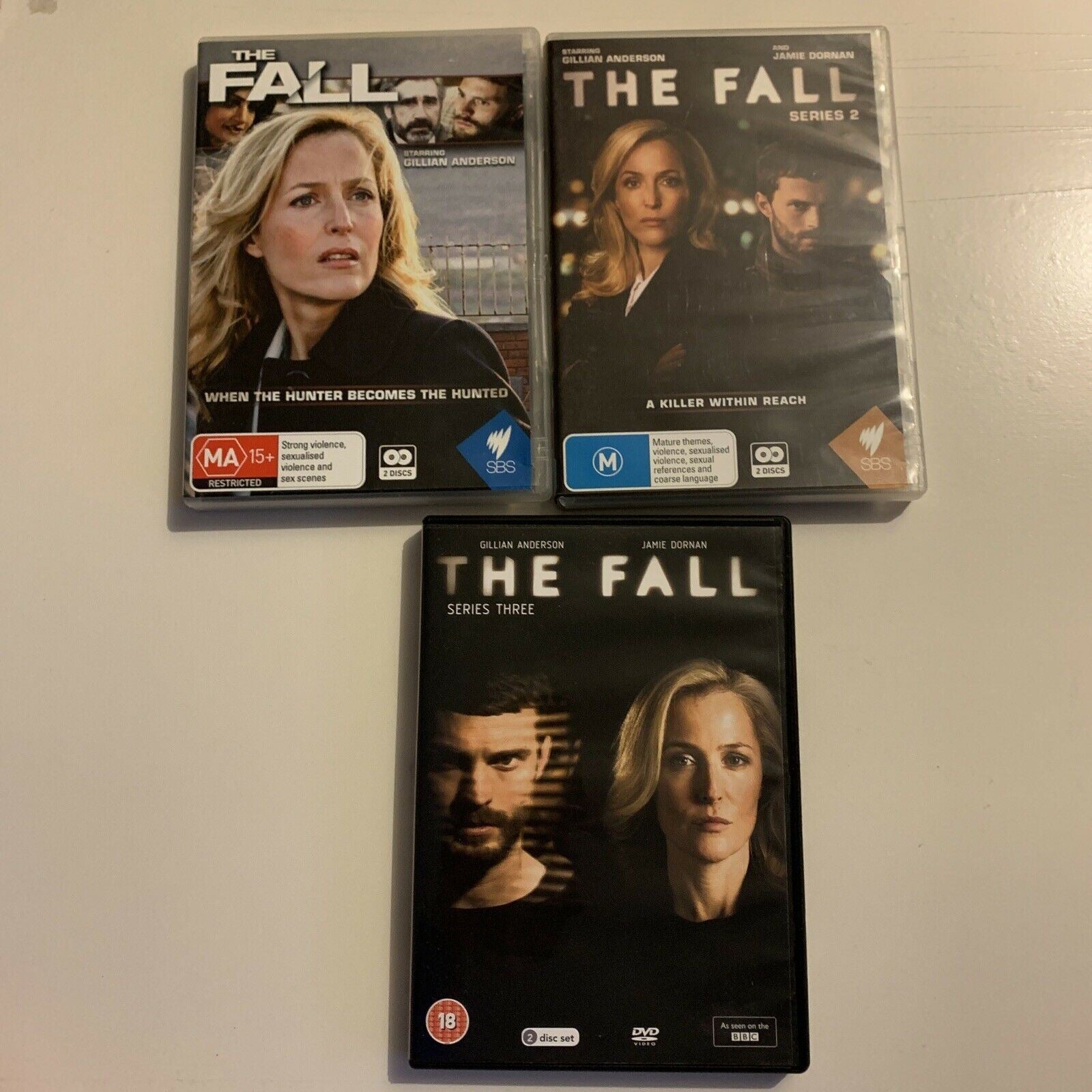 The Fall - Series 1,2,3 (DVD, 2016, 6-Disc) Gillian Anderson All Regio ...