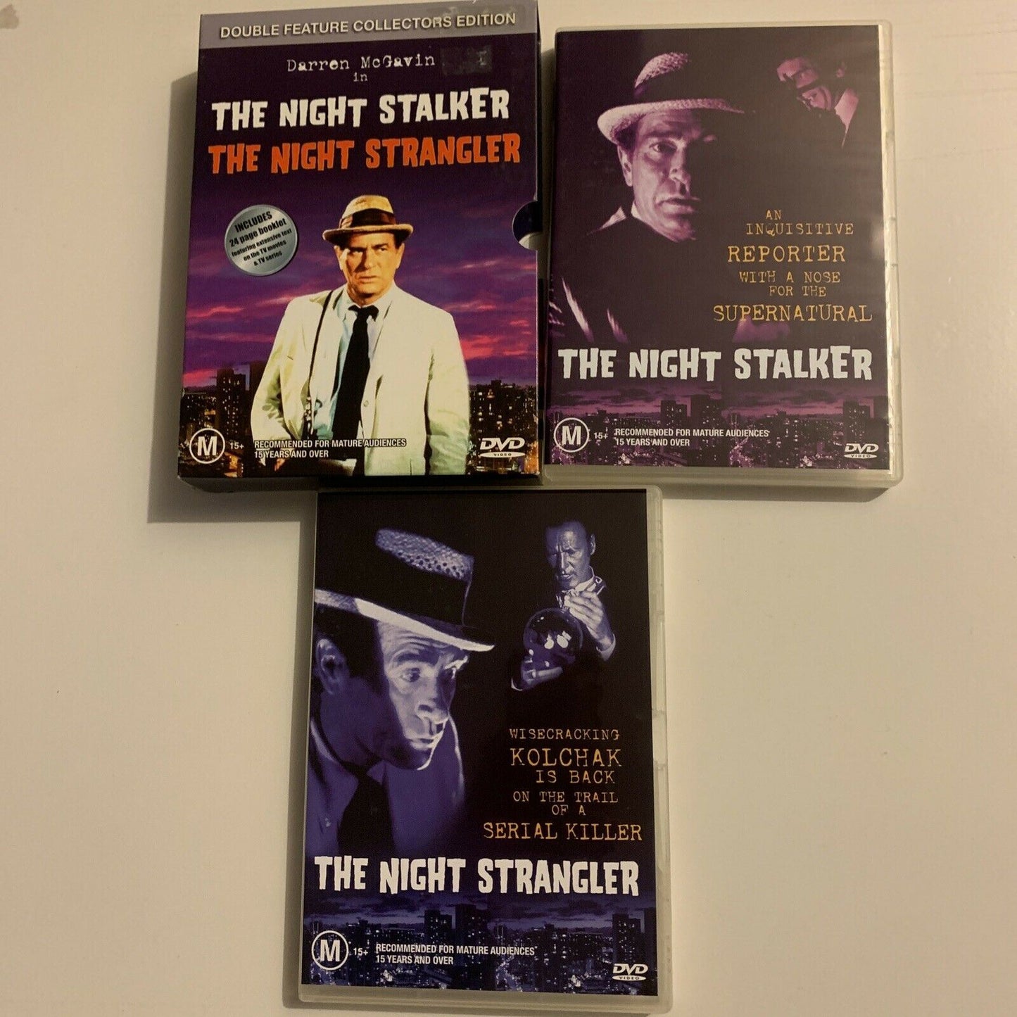 The Night Stalker / Night Strangler (DVD, 1973, 2-Disc Set) Darren McGavin