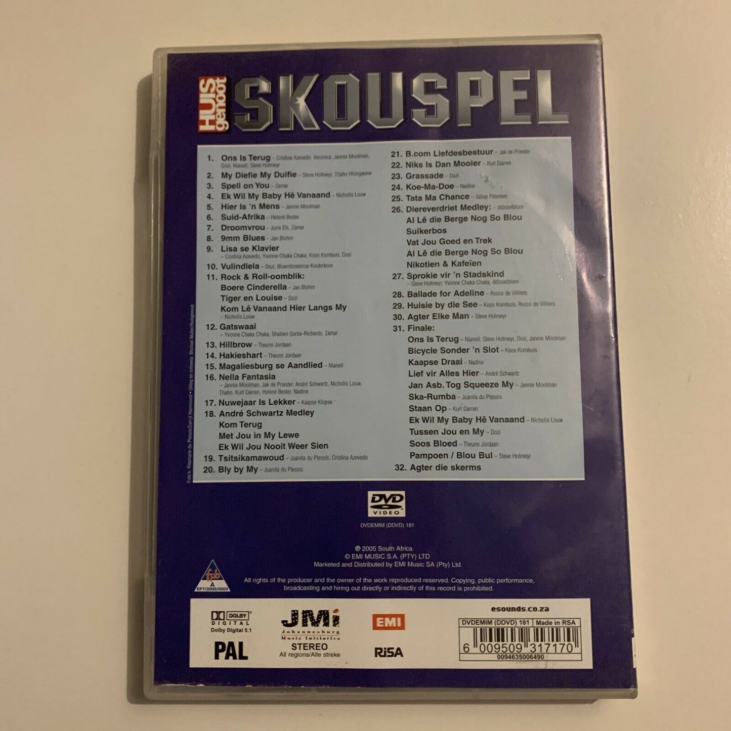 Huis Genoot: Skouspel 2005 (DVD) South Africa. All Regions