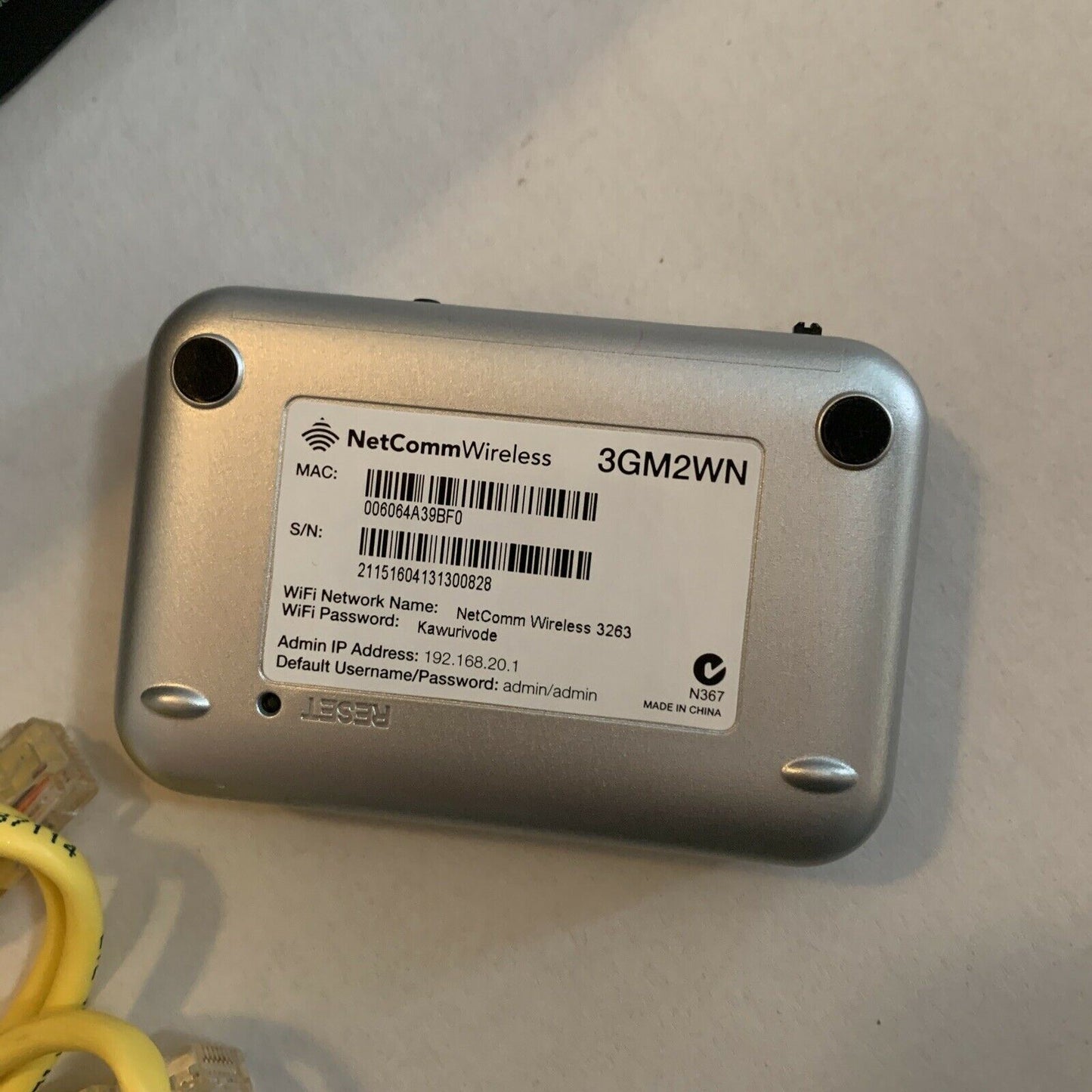 NetComm Wireless 3G/4G Wifi Router 3GM2WN