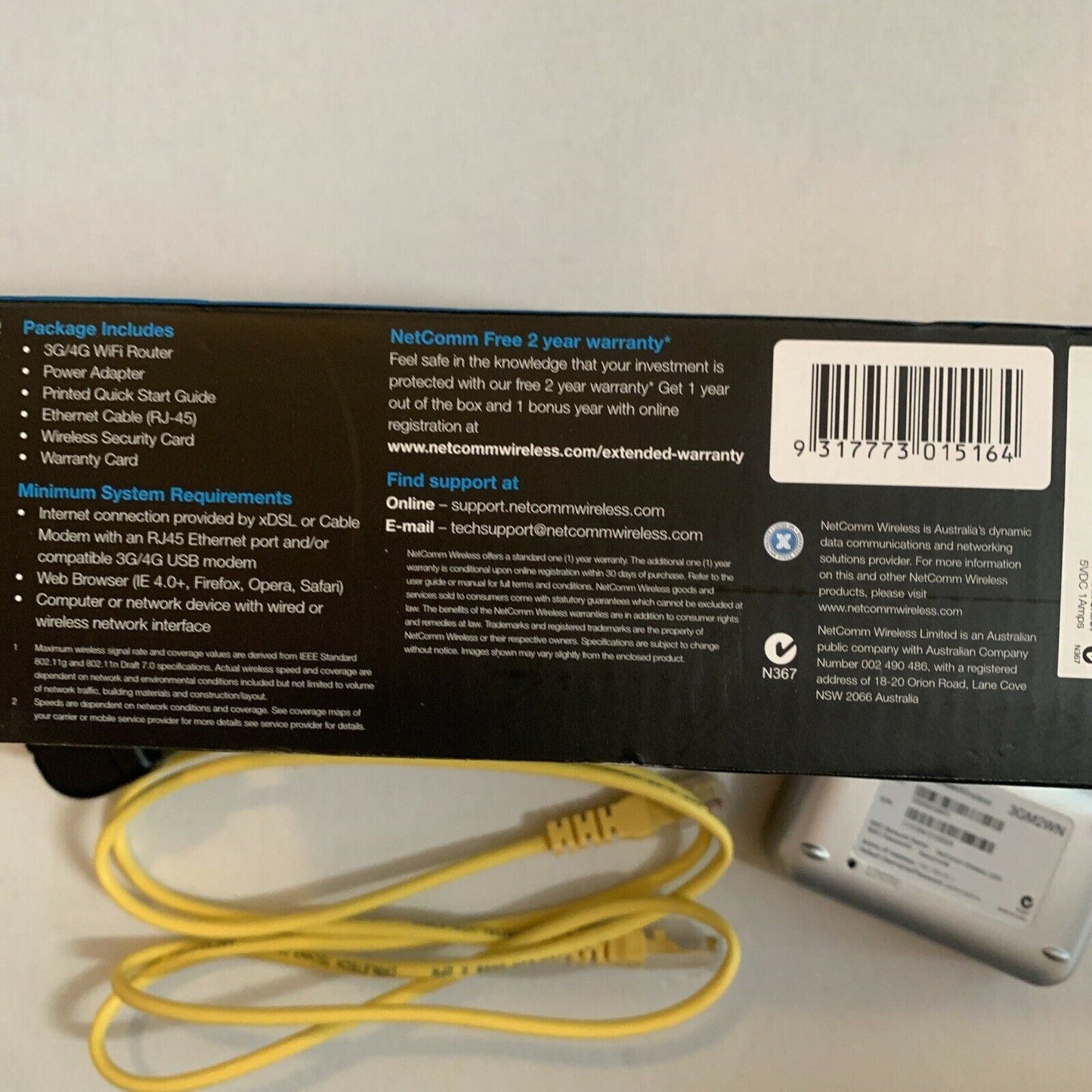 NetComm Wireless 3G/4G Wifi Router 3GM2WN