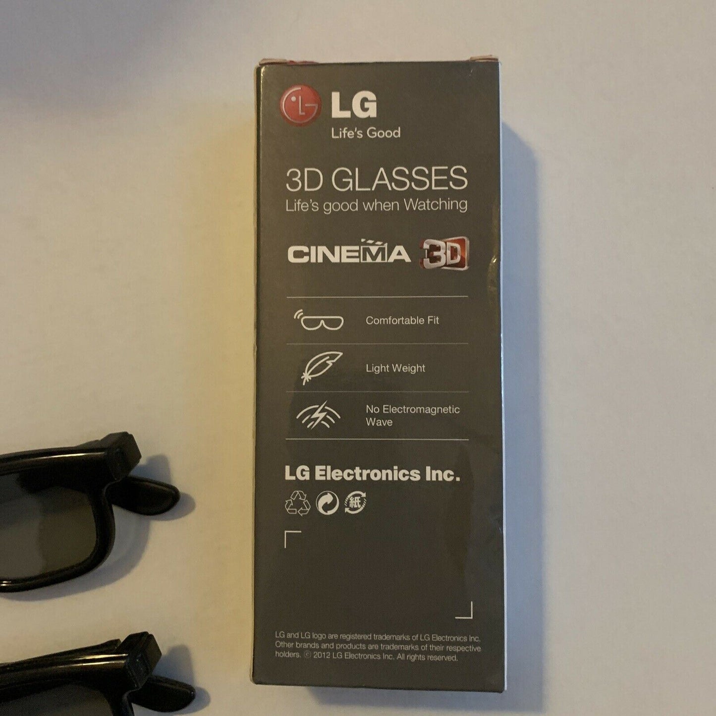 2x LG Cinema 3D Glasses For LG Cinema 3D AG-F310