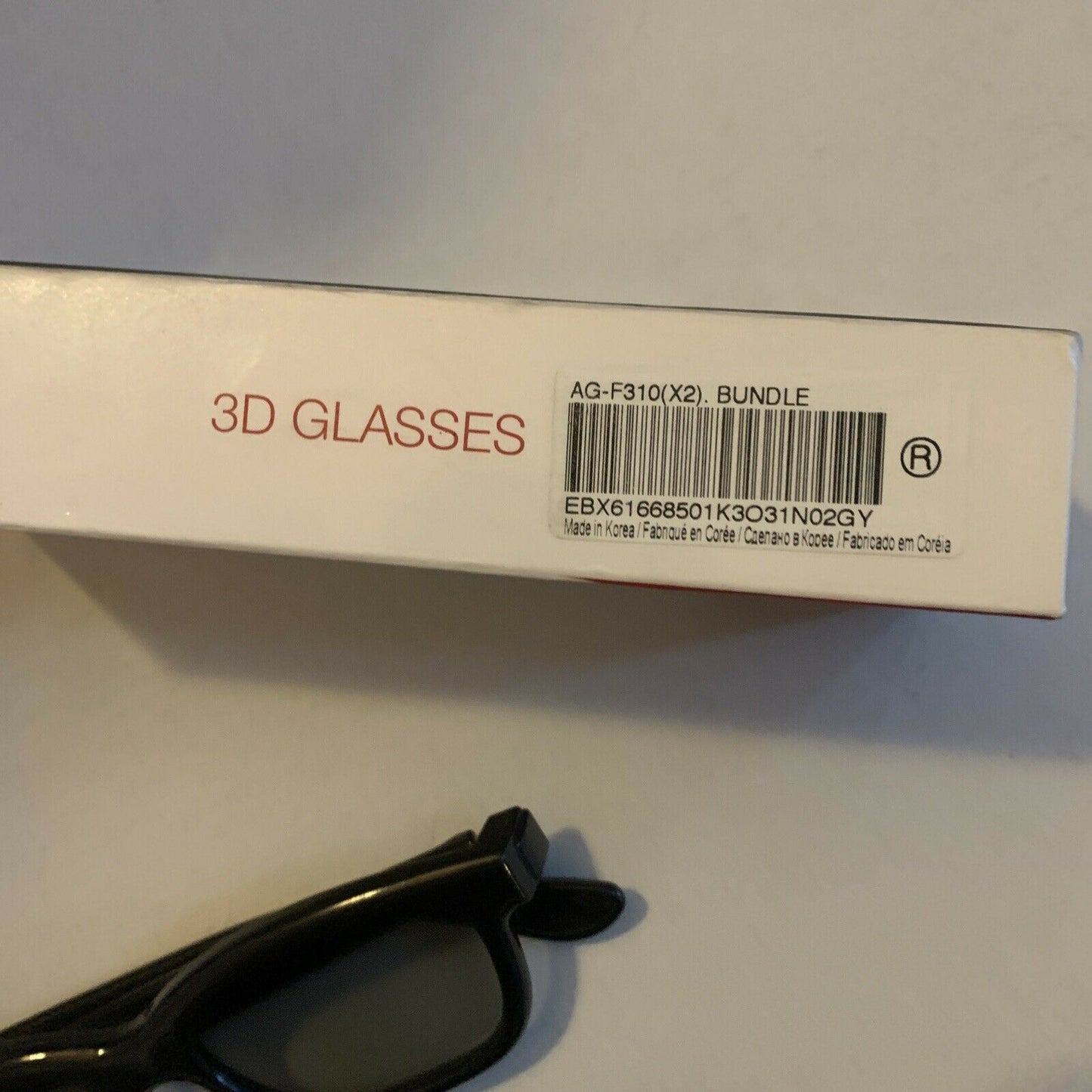 2x LG Cinema 3D Glasses For LG Cinema 3D AG-F310