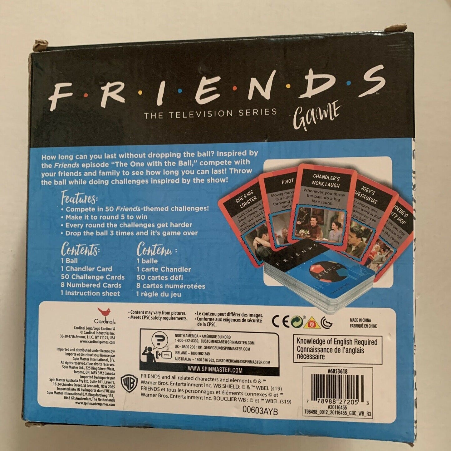 Friends The Television Series Game: The One With The Ball - Card Game