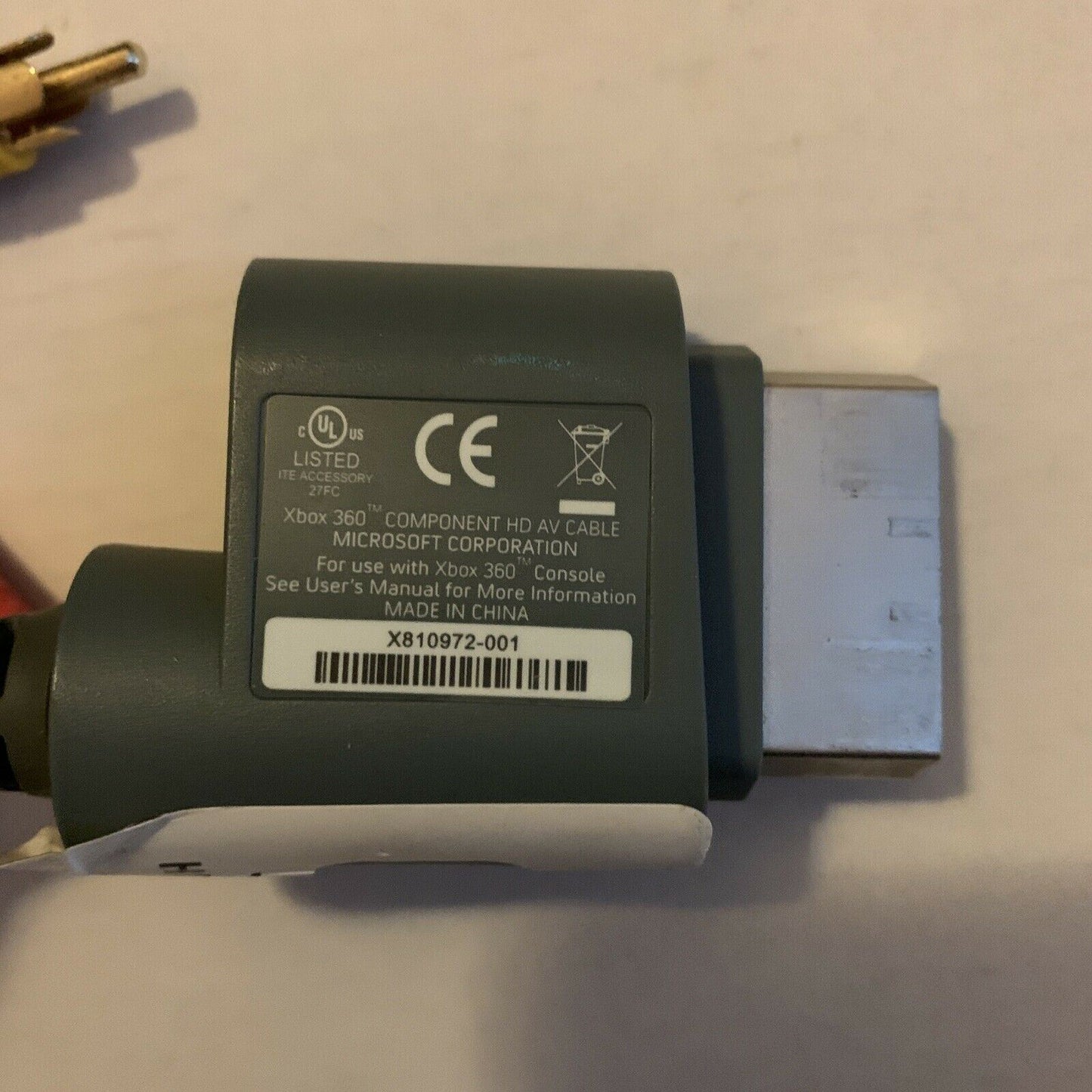 Genuine Microsoft XBOX 360 Component HD AV Cable