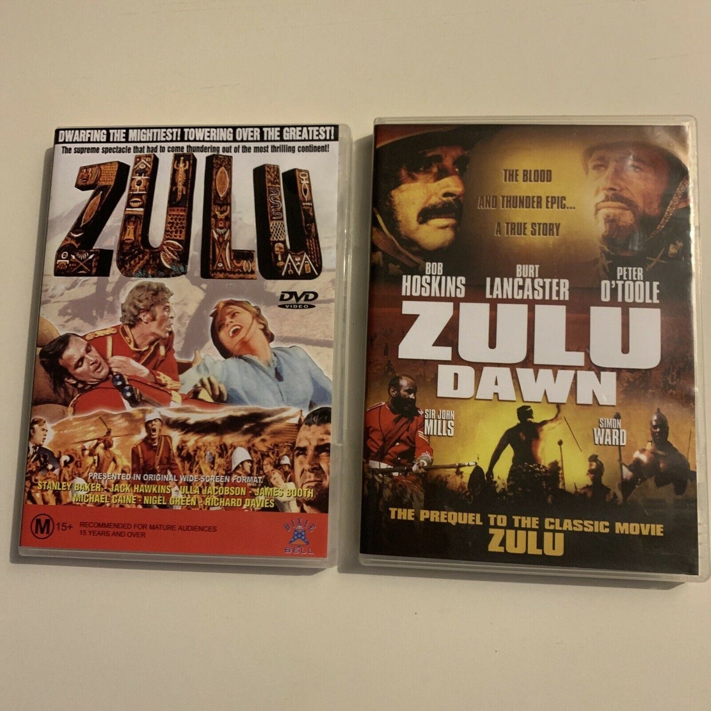 Zulu / Zulu Dawn (DVD, 1979, 2-Disc) Michael Caine, Bob Hoskins All Regions