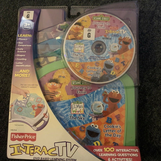 *New Sealed* Fisher Price InteracTv DVD Sesame Street Journey To Ernie