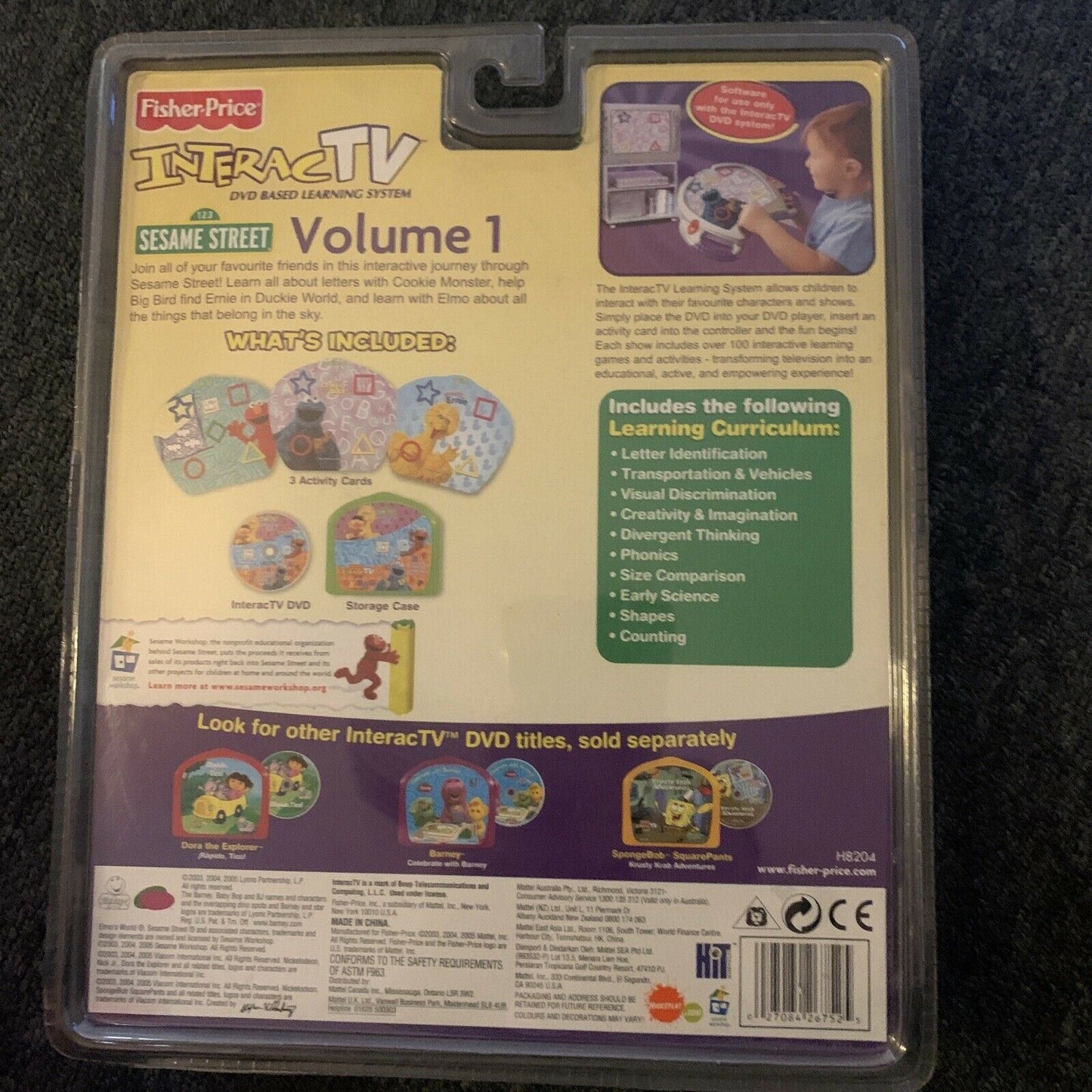 *New Sealed* Fisher Price InteracTv DVD Sesame Street Journey To Ernie