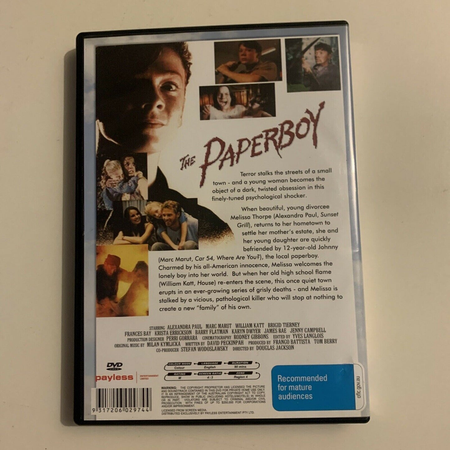 The Paperboy (DVD, 1994) Alexandra Paul, Marc Maruti, William Katt