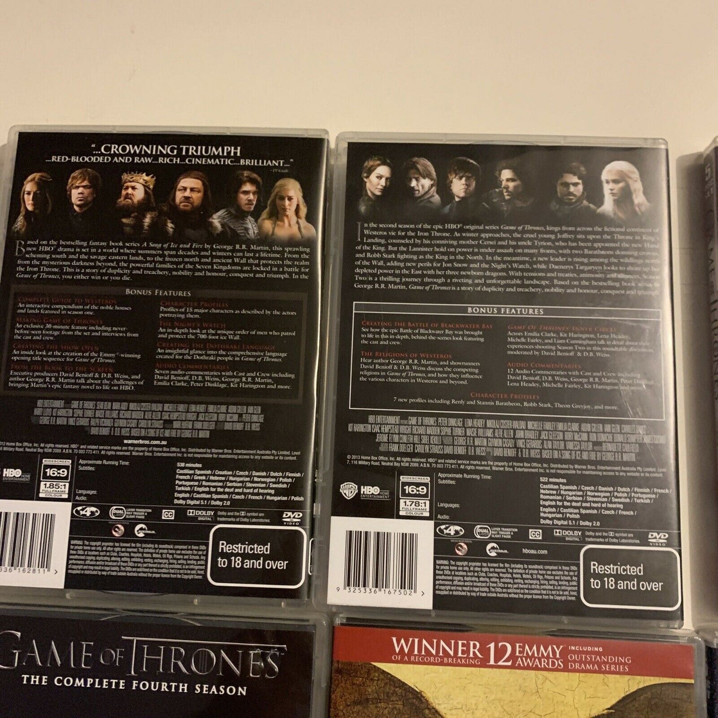Game Of Thrones : Season 1,2,3,4,5,6 (DVD, 2016, 30-Disc Set) Region 4