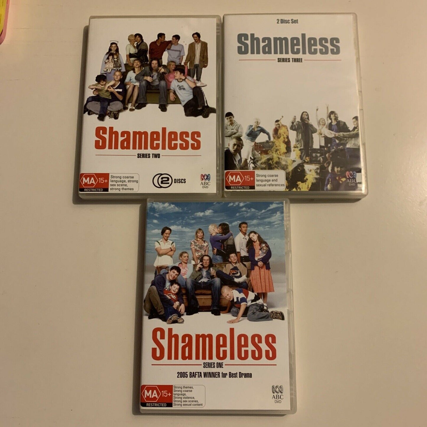 Shameless - UK Version: Series 1,2,3 (DVD, 2010, 6-Disc) Region 4