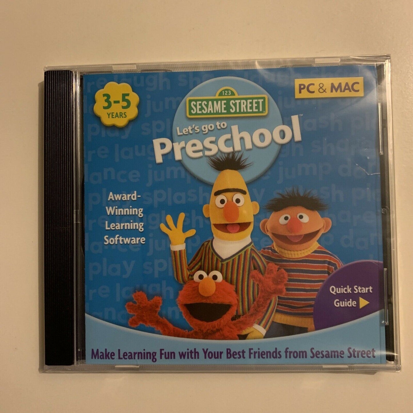 *New Sealed* Sesame Street: Let's Go To Preschool (PC & Mac, CDROM, 2008)