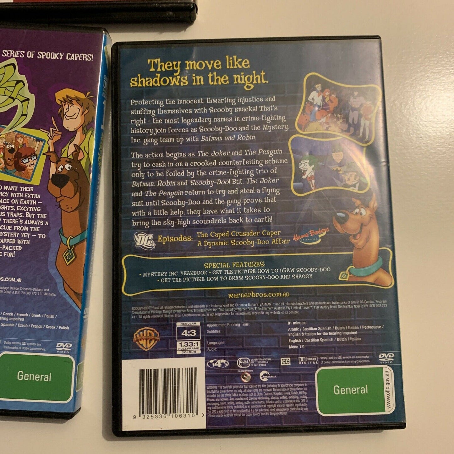 5x Scooby-Doo! DVDs Region 4&2