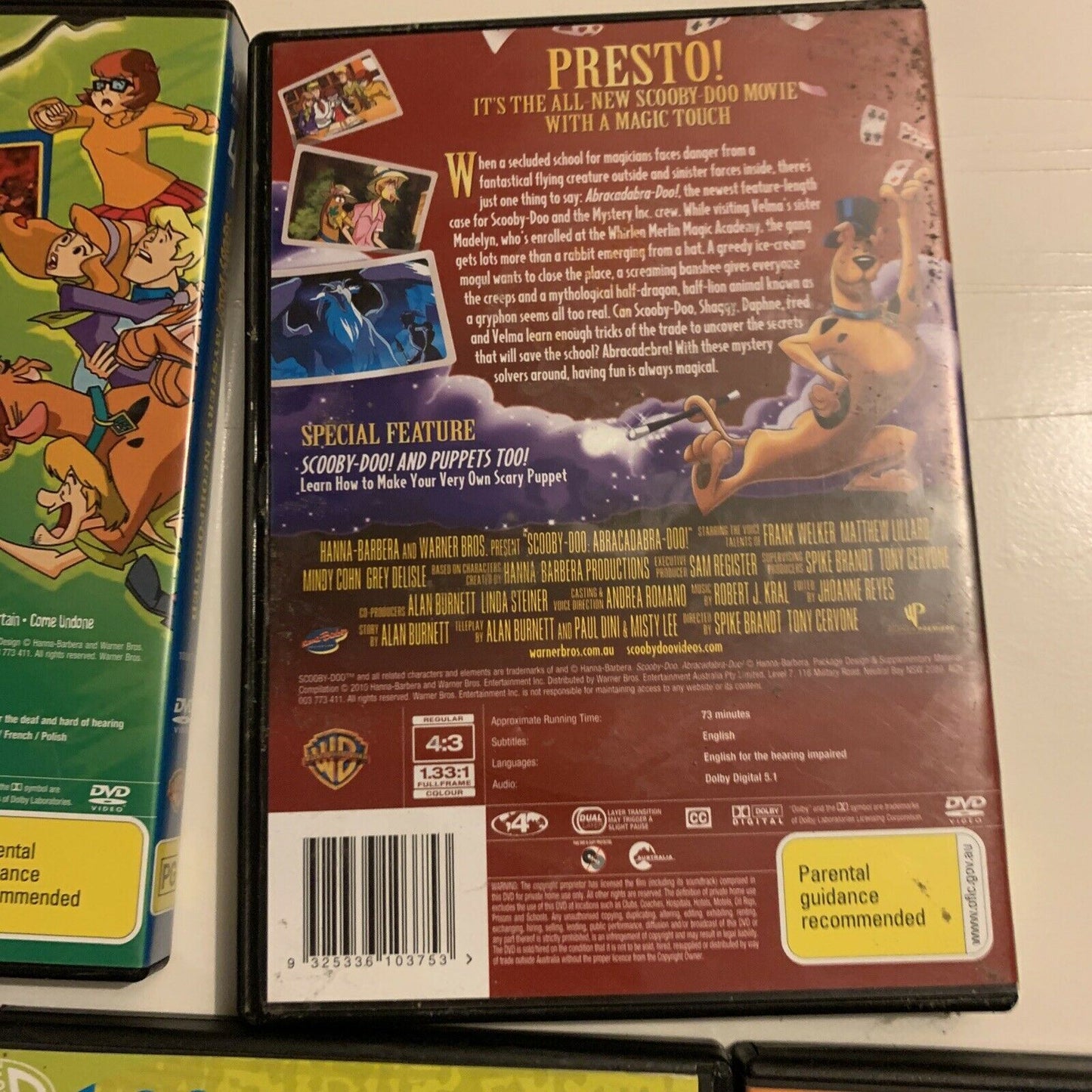 5x Scooby-Doo! DVDs Region 4&2