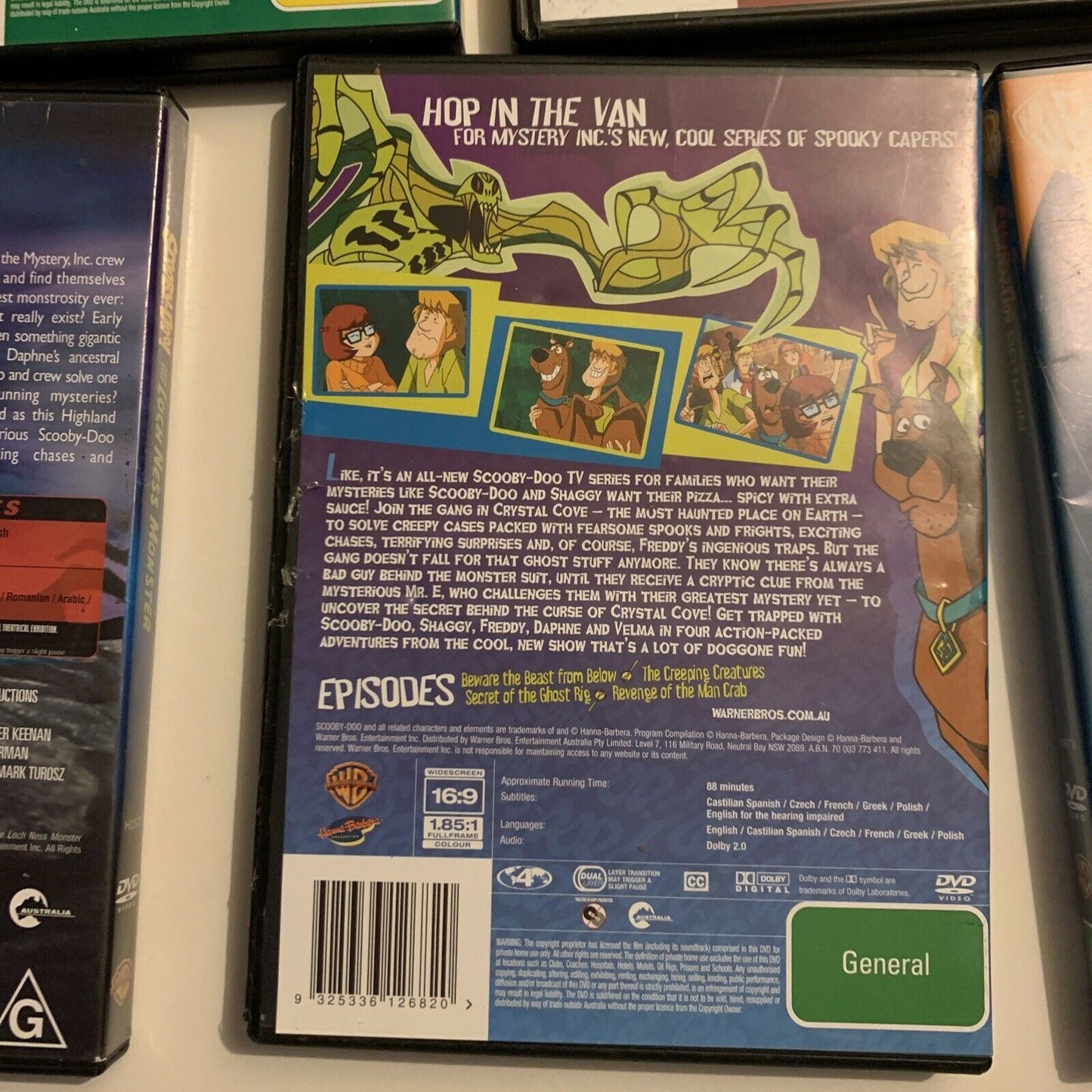 5x Scooby-Doo! DVDs Region 4&2