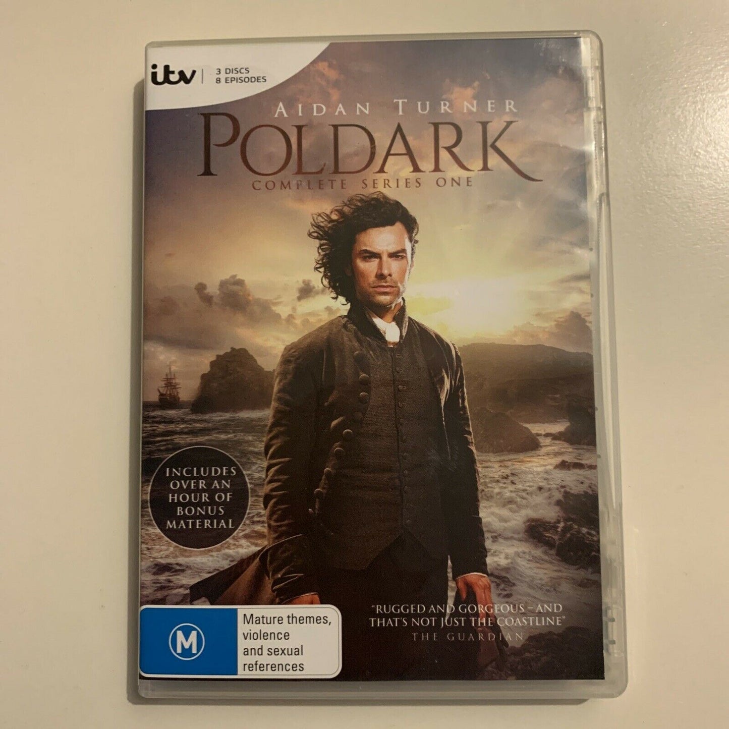 Poldark - Season 1 (DVD, 2015, 3-Disc) Aidan Turner Region 4