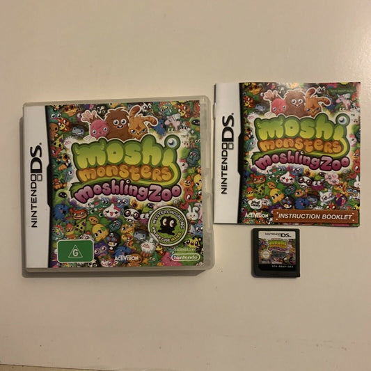 Moshi Monsters Moshling Zoo - Nintendo DS With Manual