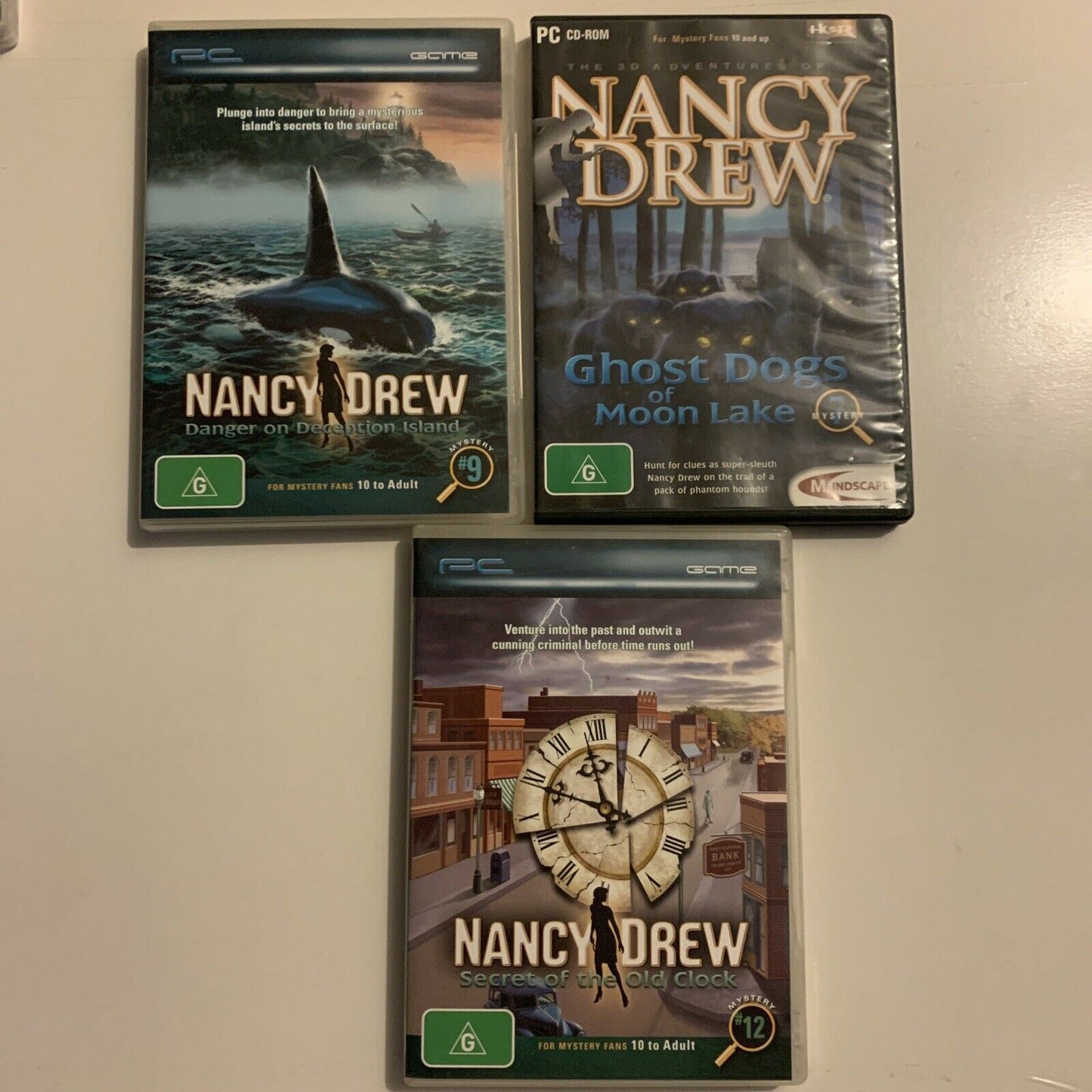 2x Nancy Drew - Hidden Object Puzzle Games PC CD-ROM