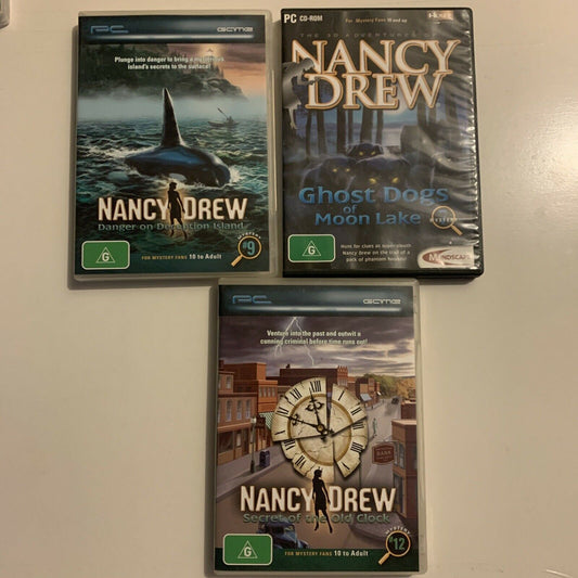 2x Nancy Drew - Hidden Object Puzzle Games PC CD-ROM