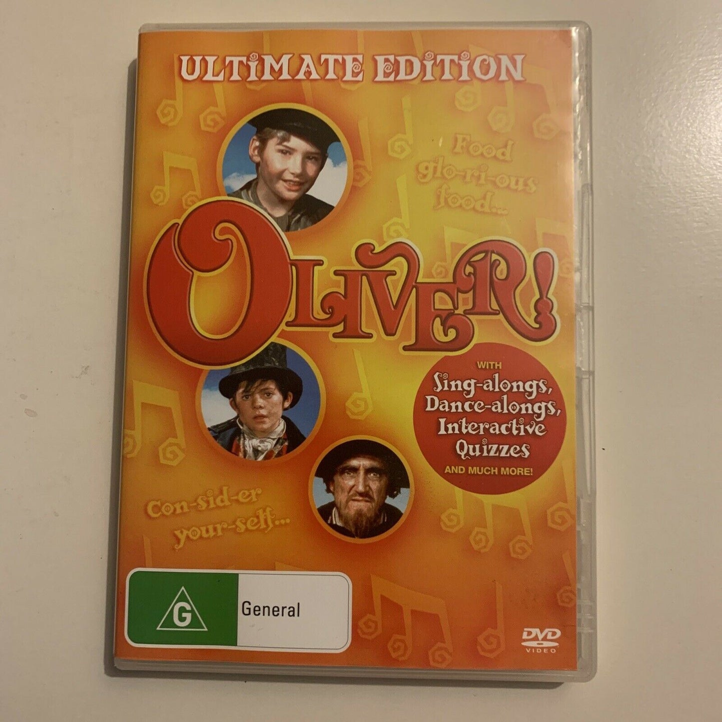 Oliver! Ultimate Edition With Sing-Alongs (DVD, 1968) Mark Lester Region 4&2