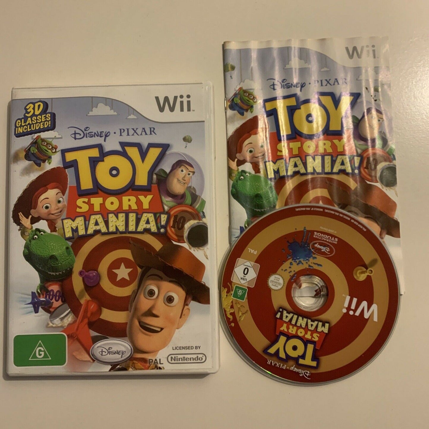 Toy Story Mania (Nintendo Wii, 2009) Complete with Manual - AUS PAL