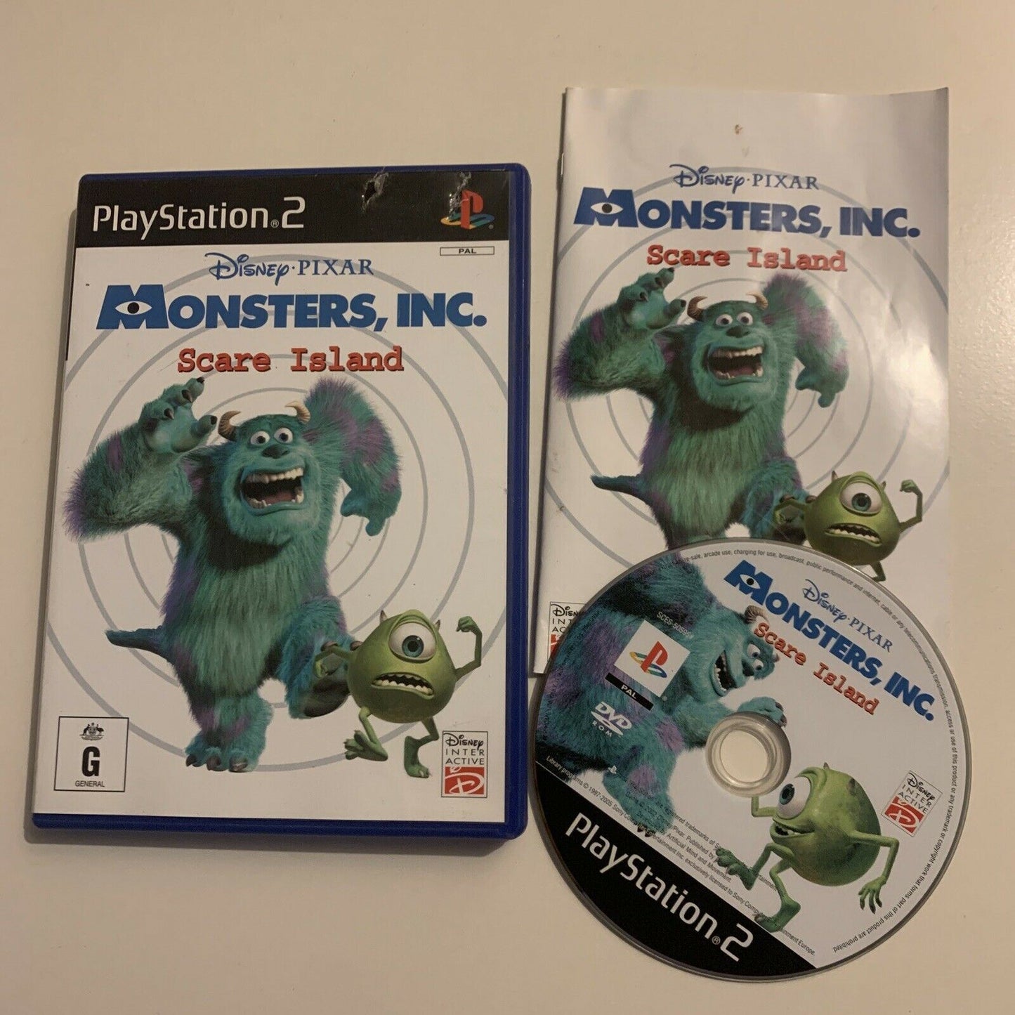 Monsters Inc - Scare Island Playstation 2 PS2 With Manual PAL