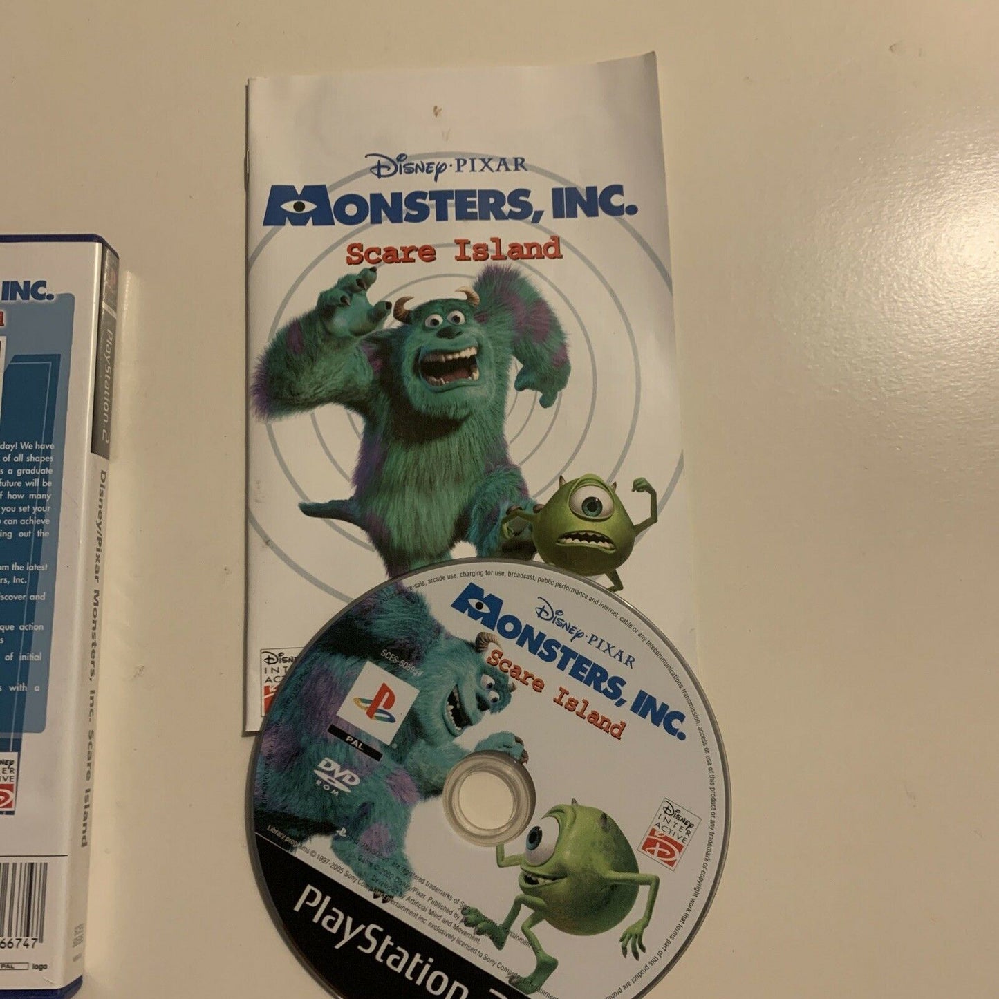 Monsters Inc - Scare Island Playstation 2 PS2 With Manual PAL