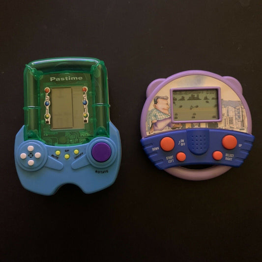 2x Handheld Electronic Games - Tetris & Frogger Style Game