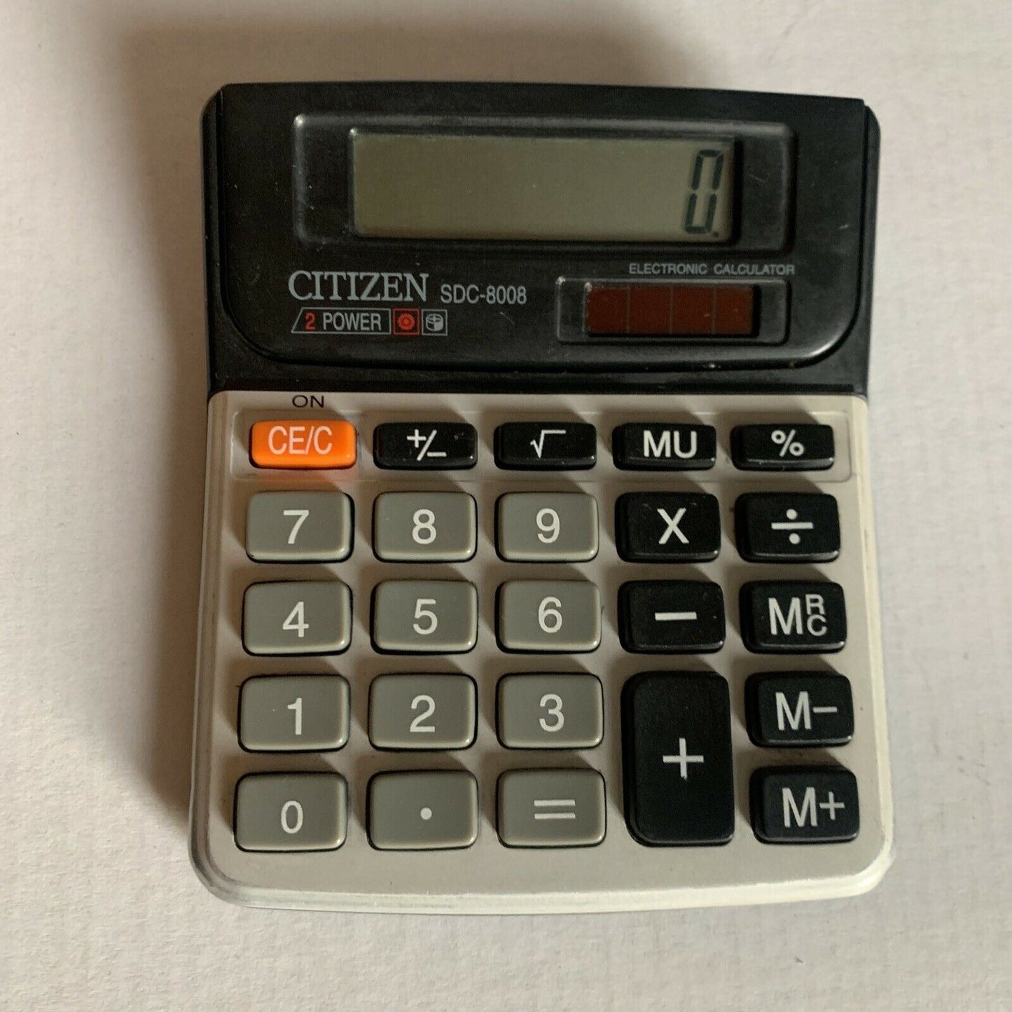 Vintage Citizen SDC-8008 Solar Powered Electronic Calculator