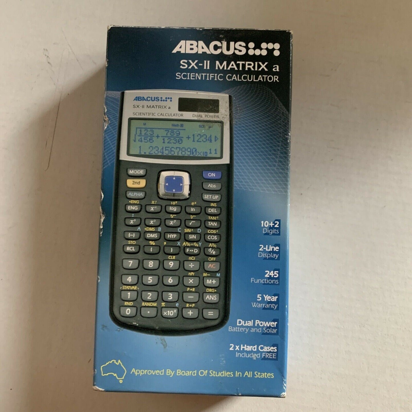 Abacus SX-II Matrix dual power scientific calculator