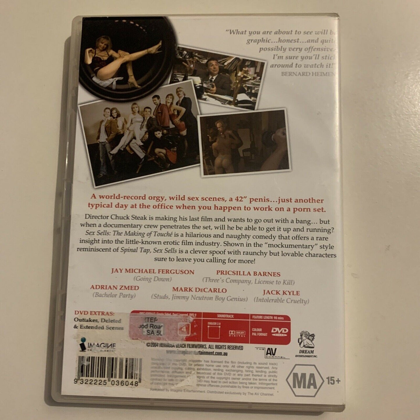 Sex Sells - The Making Of Touche (DVD, 2005) Mark DeCarlo, Darby Daniels