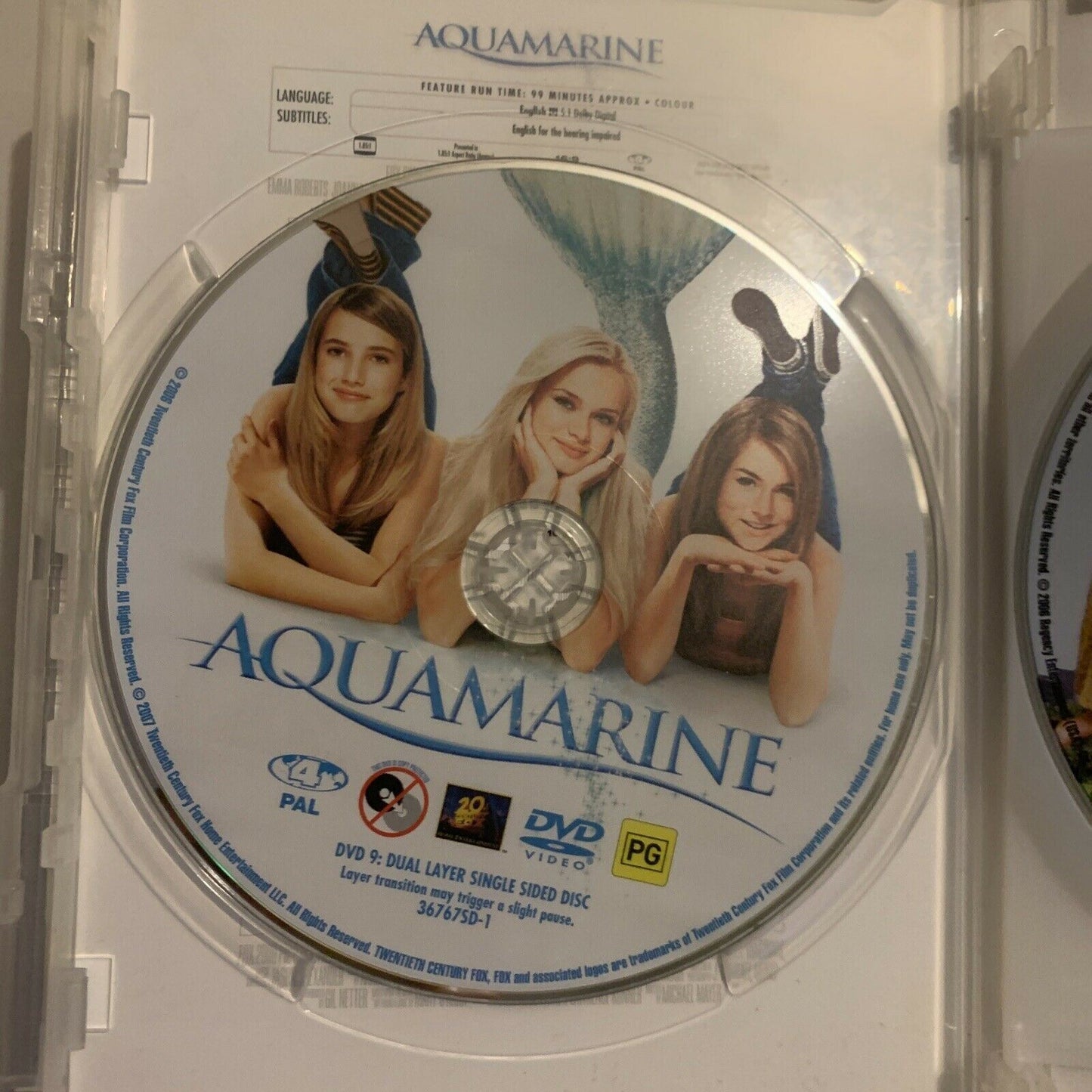 Aquamarine / Just My Luck / Flicka (DVD, 2006, 3-Disc) Region 4