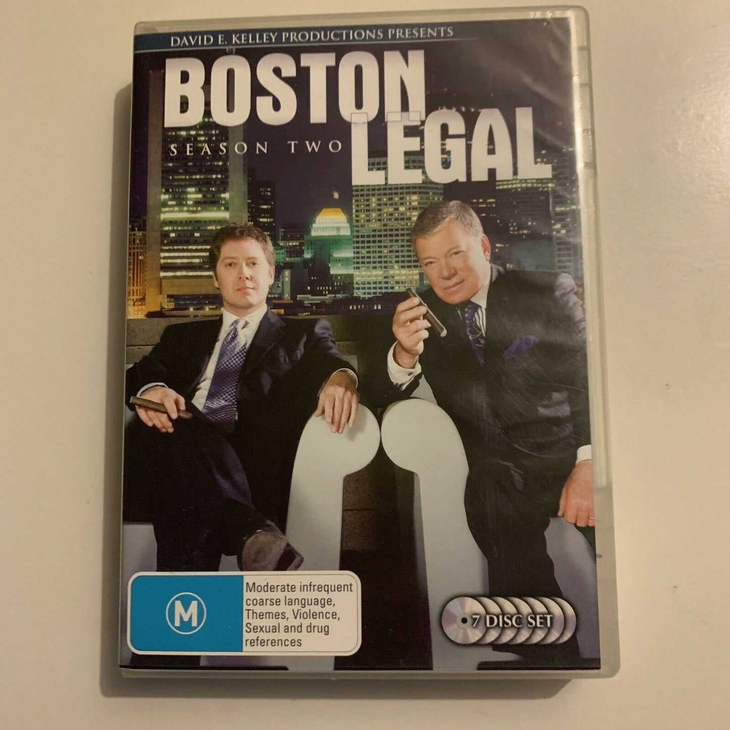 Boston Legal : Season 2 (DVD, 2006, 7-Disc) William Shatner Region 4&2