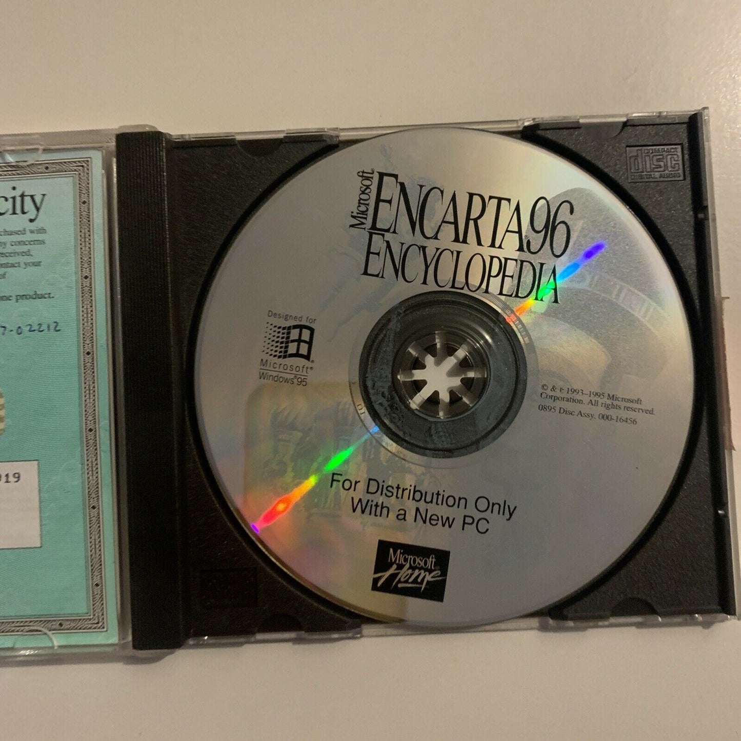 Microsoft Encarta 96 Encyclopedia PC Windows 95