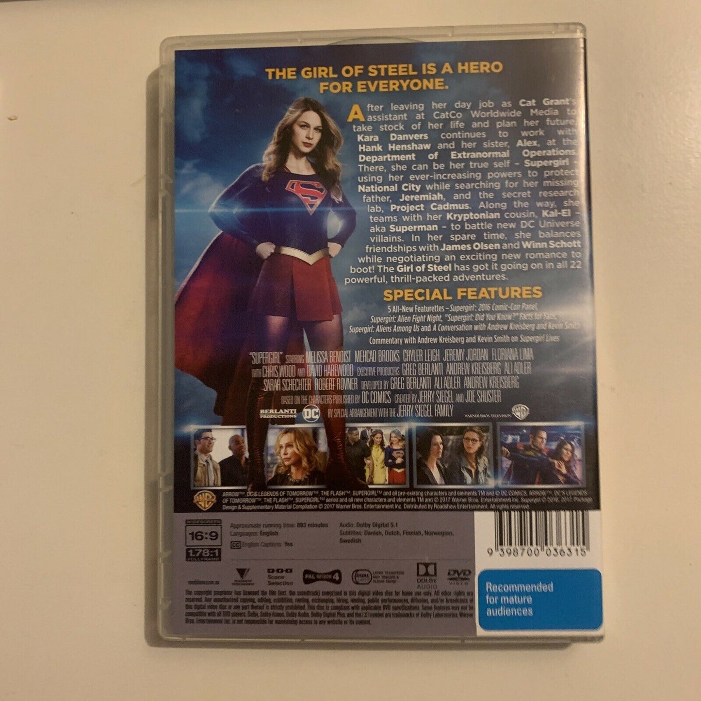 Supergirl : Complete Season 1,2,3,4 (DVD, 2019, 20-Disc) Region 4&2