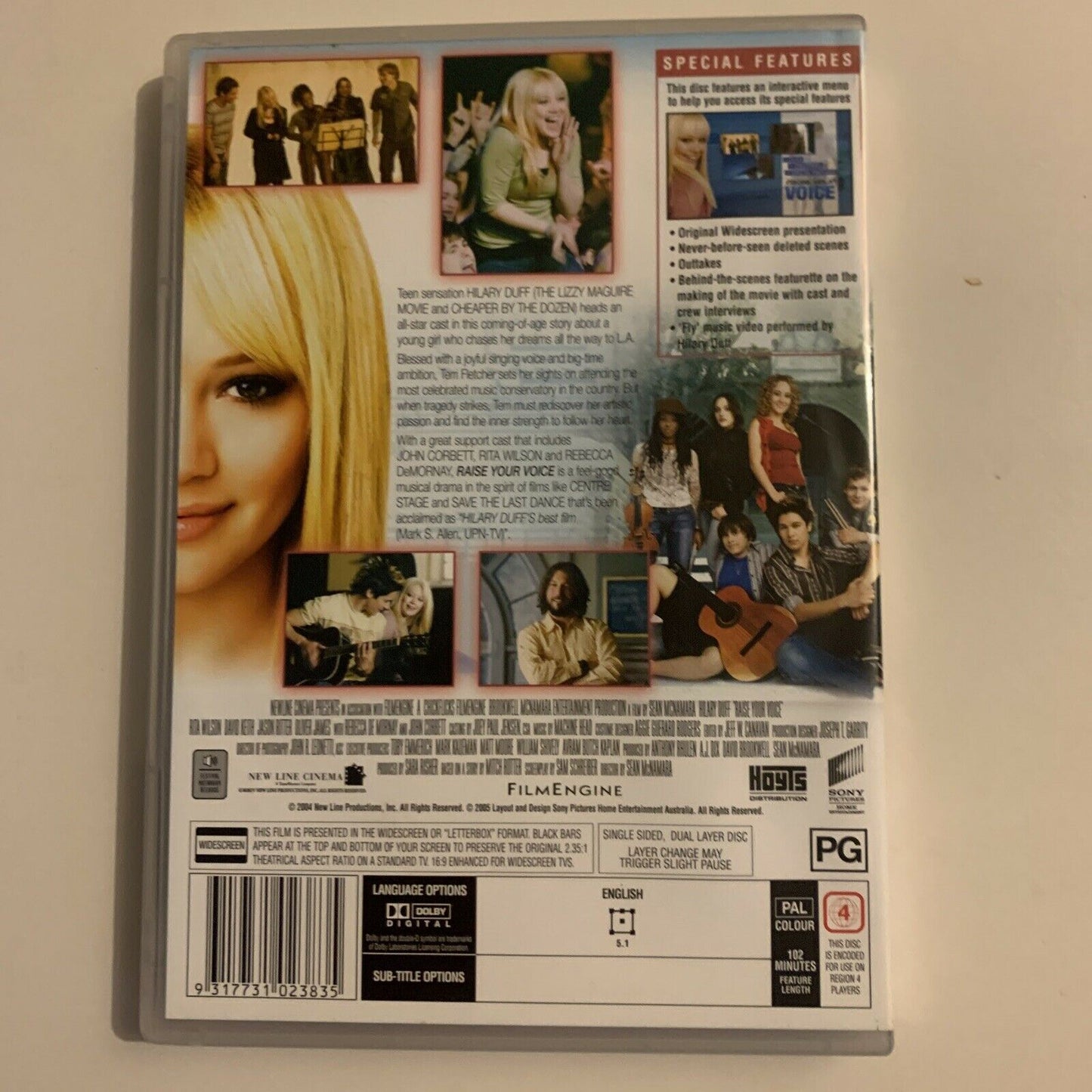 Raise Your Voice (DVD, 2004) Hillary Duff. Region 4