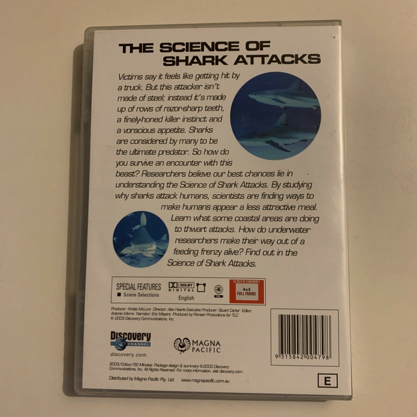 Discovery Channel - The Science Of Shark Attacks (DVD, 2003) All Regions